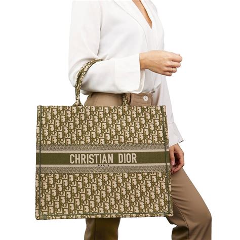 dior tote green